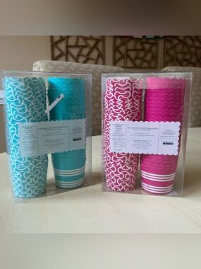 2 New Packages of  Baking Cups - Hot Pink & Turquoise